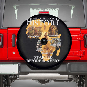 Black History Spare Tire Cover Didnt Start With Slavery TS10 Black Print Your Wear