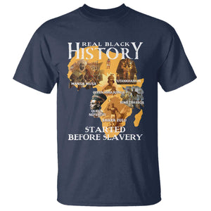 Black History T Shirt Didnt Start With Slavery TS10 Navy Print Your Wear