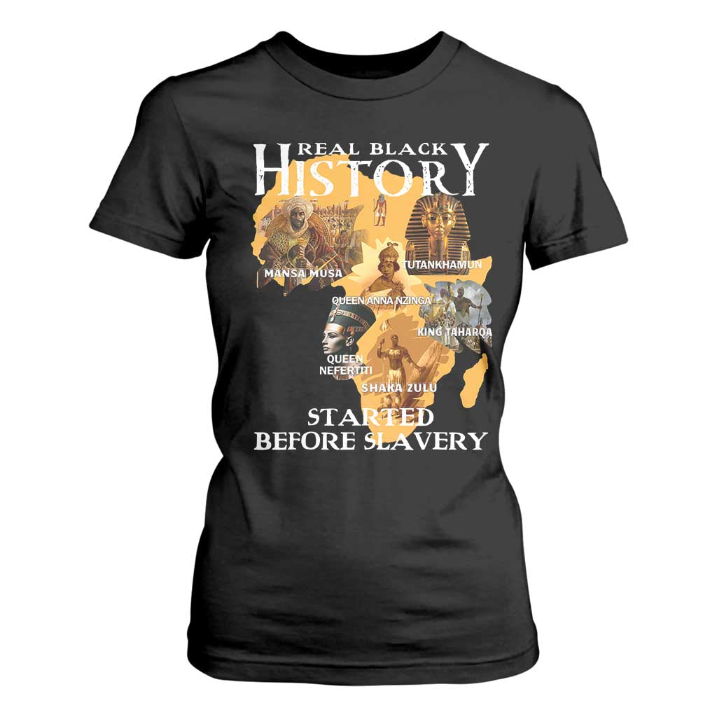 Black History T Shirt For Women Didnt Start With Slavery TS10 Black Print Your Wear