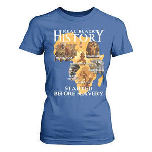Black History T Shirt For Women Didnt Start With Slavery TS10 Royal Blue Print Your Wear