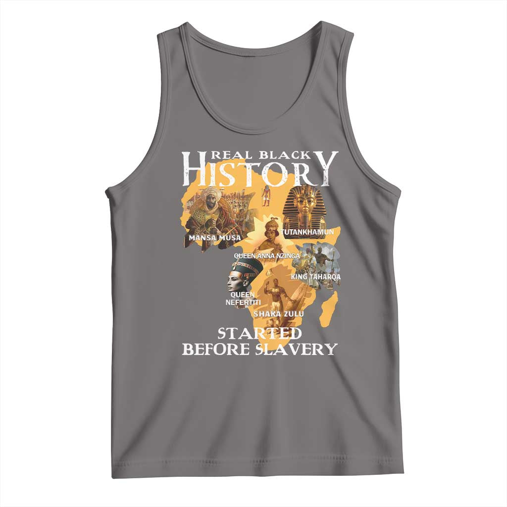 Black History Tank Top Didnt Start With Slavery TS10 Deep Heather Print Your Wear