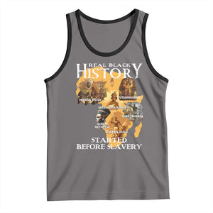 Black History Tank Top Didnt Start With Slavery TS10 Deep Heather Black Print Your Wear