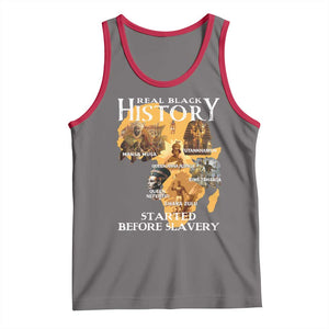 Black History Tank Top Didnt Start With Slavery TS10 Deep Heather Red Print Your Wear
