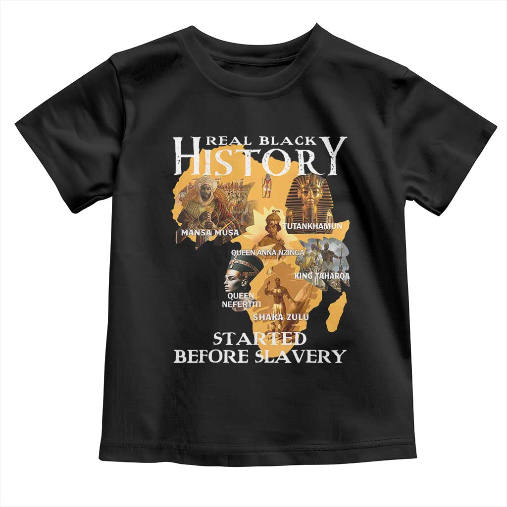 Black History Toddler T Shirt Didnt Start With Slavery TS10 Black Print Your Wear