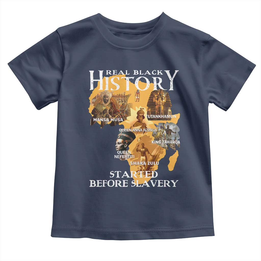 Black History Toddler T Shirt Didnt Start With Slavery TS10 Navy Print Your Wear