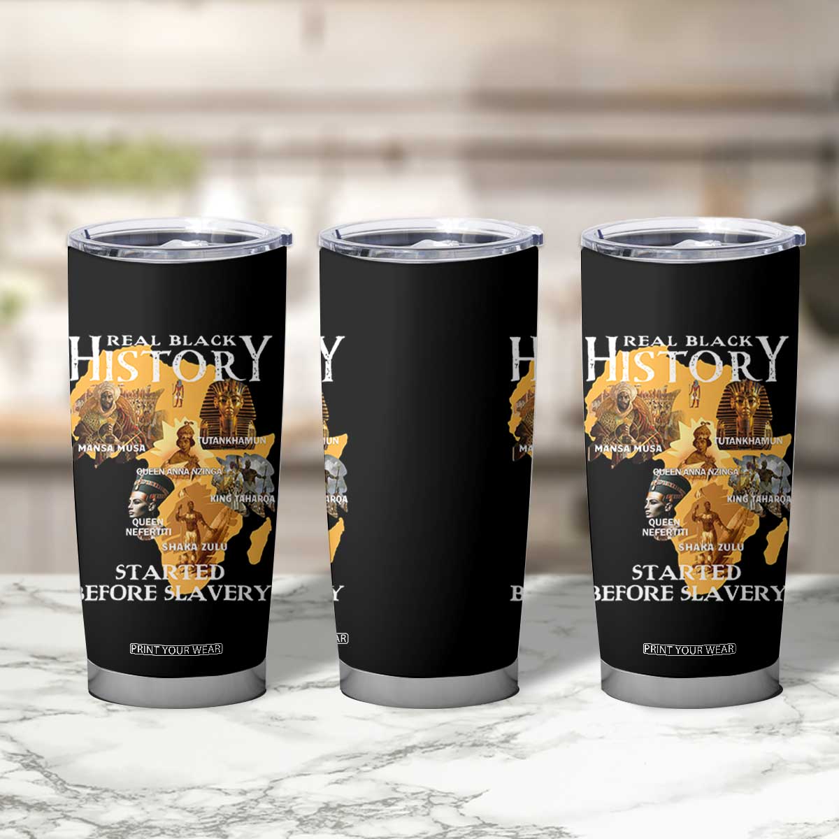 Black History Tumbler Cup Didnt Start With Slavery TS10 Print Your Wear