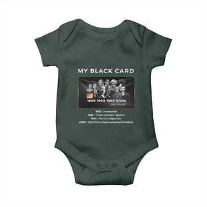 My Black Card Baby Onesie African American Civil Rights Leaders Black History TS10 Print Your Wear