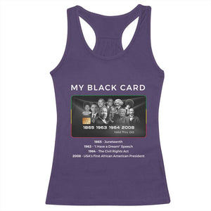 My Black Card Racerback Tank Top African American Civil Rights Leaders Black History TS10 Purple Print Your Wear