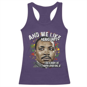 I Had A Dream Like Martin Luther King Racerback Tank Top TS10 Purple Print Your Wear
