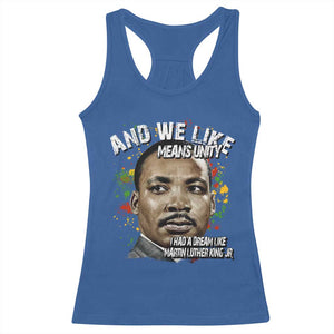 I Had A Dream Like Martin Luther King Racerback Tank Top TS10 Royal Blue Print Your Wear