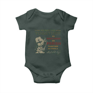 Martin Luther King Jr. Baby Onesie Live Together MLK Day Black History Month TS10 Print Your Wear