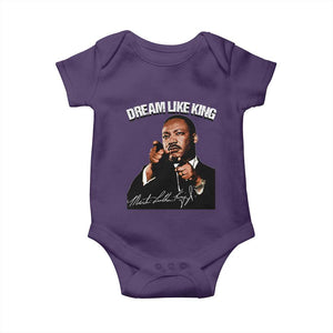 Martin Luther King Jr. Baby Onesie Dream Like King MLK Day Black History Month TS10 Purple Print Your Wear