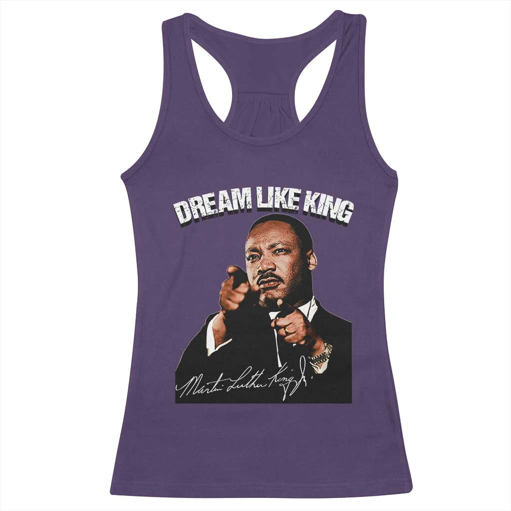 Martin Luther King Jr. Racerback Tank Top Dream Like King MLK Day Black History Month TS10 Purple Print Your Wear