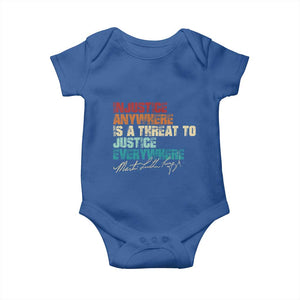 Martin Luther King Jr. Baby Onesie Vintage Inspirational Quote MLK Day Black History Month TS10 Royal Blue Print Your Wear