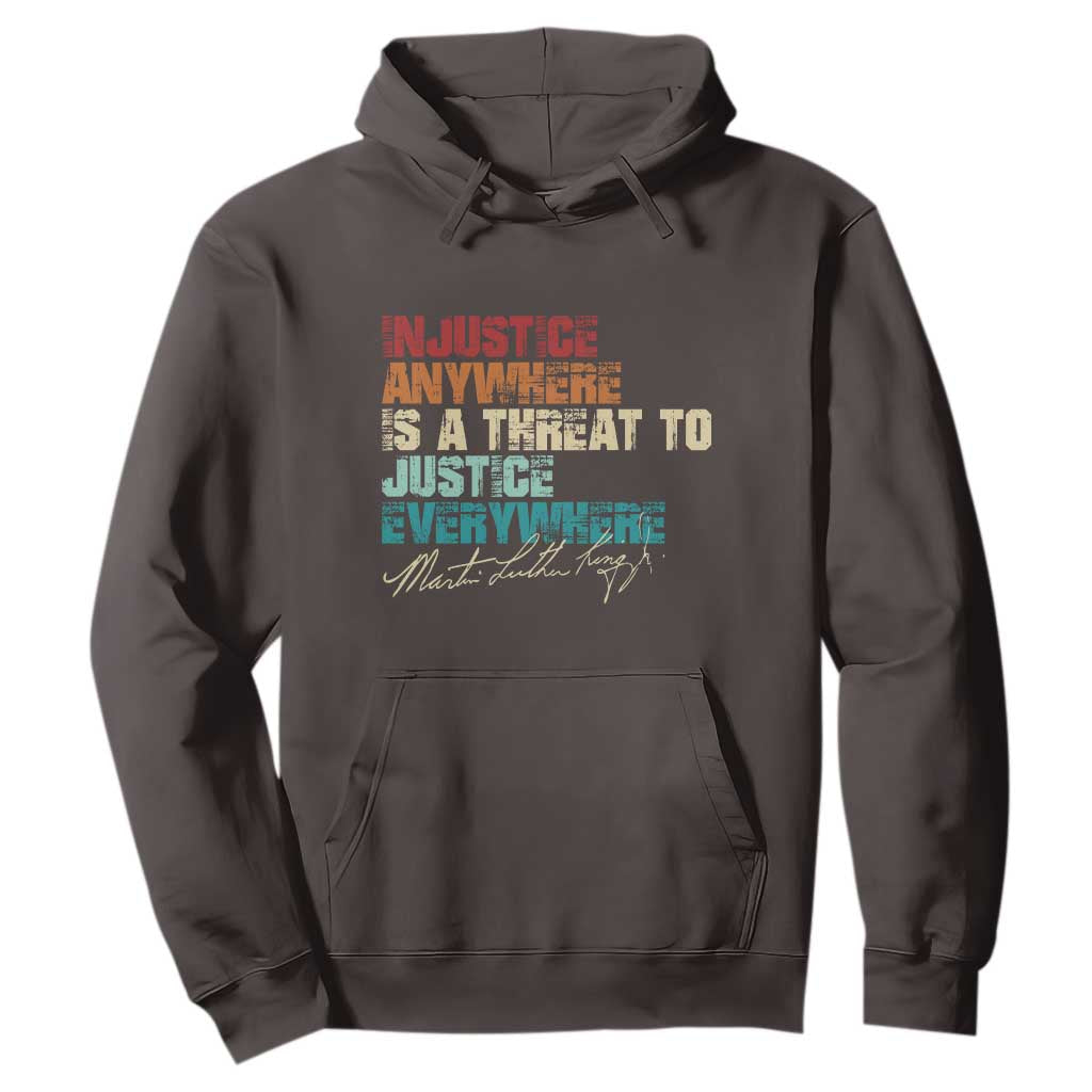 Martin Luther King Jr. Hoodie Vintage Inspirational Quote MLK Day Black History Month TS10 Dark Chocolate Print Your Wear