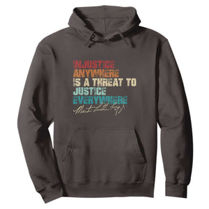Martin Luther King Jr. Hoodie Vintage Inspirational Quote MLK Day Black History Month TS10 Dark Chocolate Print Your Wear