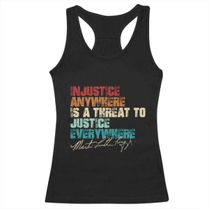 Martin Luther King Jr. Racerback Tank Top Vintage Inspirational Quote MLK Day Black History Month TS10 Black Print Your Wear