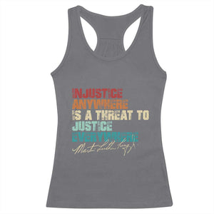 Martin Luther King Jr. Racerback Tank Top Vintage Inspirational Quote MLK Day Black History Month TS10 Charcoal Print Your Wear