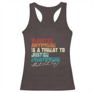 Martin Luther King Jr. Racerback Tank Top Vintage Inspirational Quote MLK Day Black History Month TS10 Dark Chocolate Print Your Wear