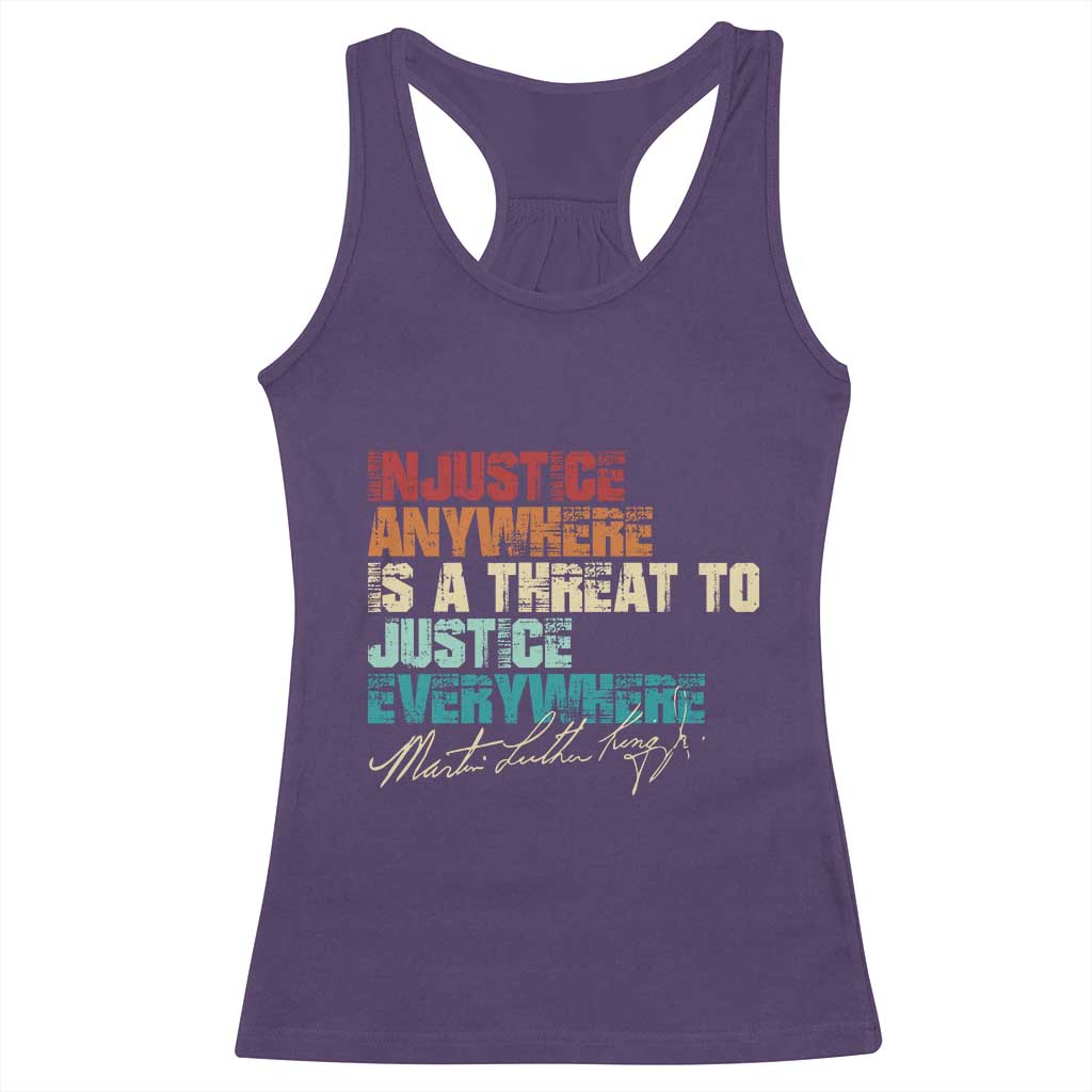 Martin Luther King Jr. Racerback Tank Top Vintage Inspirational Quote MLK Day Black History Month TS10 Purple Print Your Wear