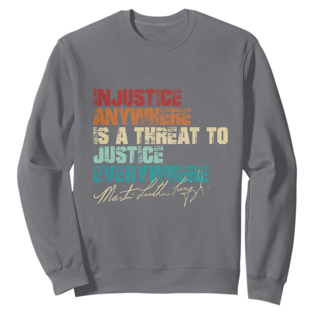Martin Luther King Jr. Sweatshirt Vintage Inspirational Quote MLK Day Black History Month TS10 Charcoal Print Your Wear