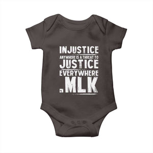 Martin Luther King Jr. Baby Onesie Inspirational Quote MLK Day Black History Month TS10 Dark Chocolate Print Your Wear