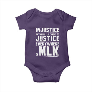 Martin Luther King Jr. Baby Onesie Inspirational Quote MLK Day Black History Month TS10 Purple Print Your Wear