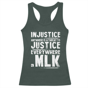 Martin Luther King Jr. Racerback Tank Top Inspirational Quote MLK Day Black History Month TS10 Dark Forest Green Print Your Wear