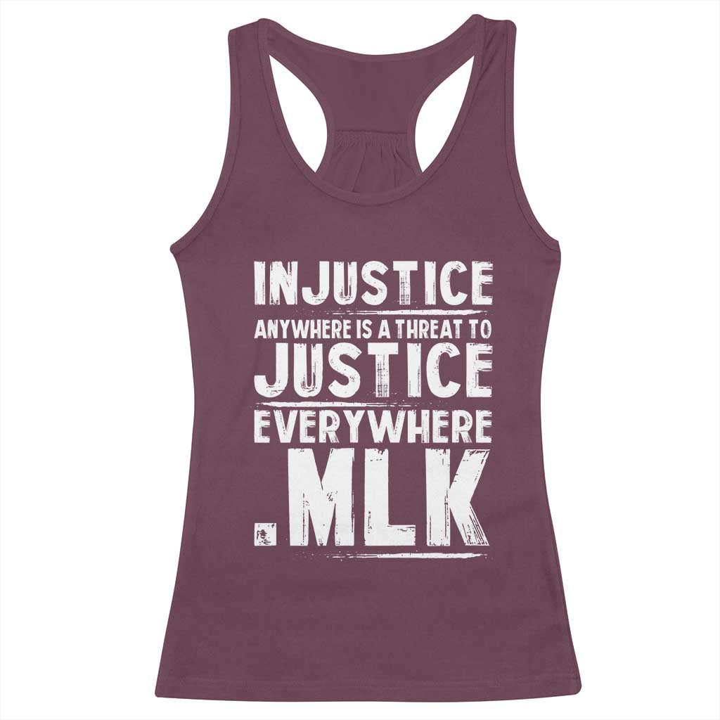 Martin Luther King Jr. Racerback Tank Top Inspirational Quote MLK Day Black History Month TS10 Maroon Print Your Wear