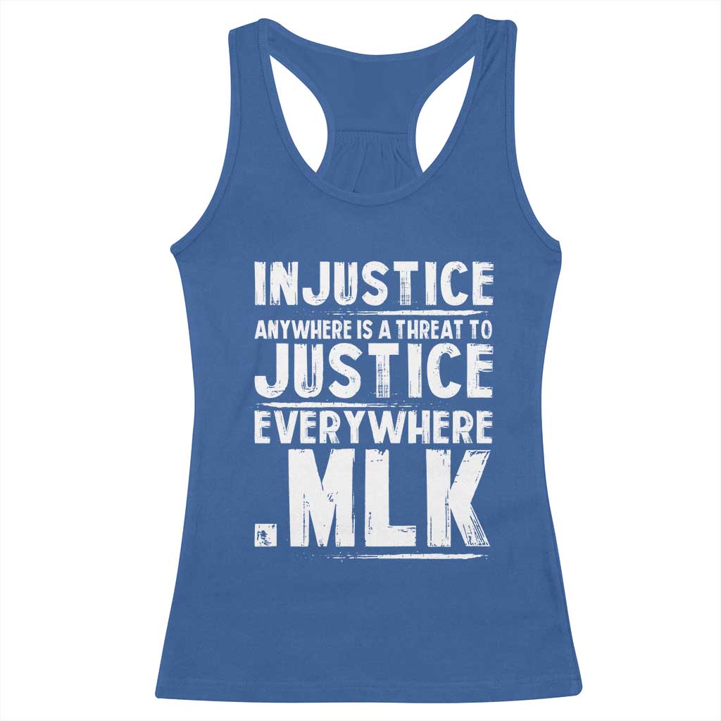 Martin Luther King Jr. Racerback Tank Top Inspirational Quote MLK Day Black History Month TS10 Royal Blue Print Your Wear