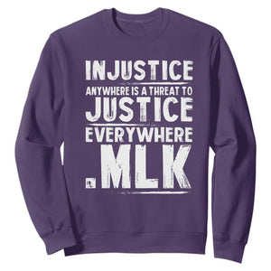 Martin Luther King Jr. Sweatshirt Inspirational Quote MLK Day Black History Month TS10 Purple Print Your Wear