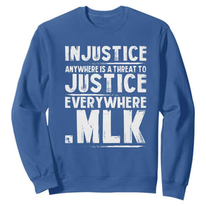 Martin Luther King Jr. Sweatshirt Inspirational Quote MLK Day Black History Month TS10 Royal Blue Print Your Wear