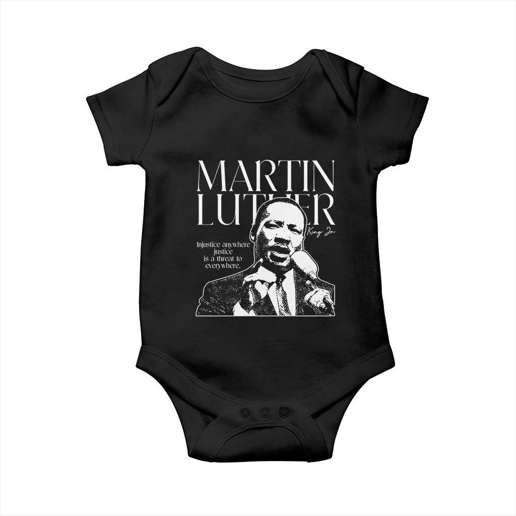 Martin Luther King Jr. Baby Onesie MLK Day Black History Month Inspirational Quote TS10 Black Print Your Wear