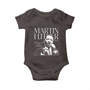 Martin Luther King Jr. Baby Onesie MLK Day Black History Month Inspirational Quote TS10 Dark Chocolate Print Your Wear