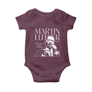 Martin Luther King Jr. Baby Onesie MLK Day Black History Month Inspirational Quote TS10 Maroon Print Your Wear