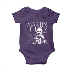 Martin Luther King Jr. Baby Onesie MLK Day Black History Month Inspirational Quote TS10 Purple Print Your Wear