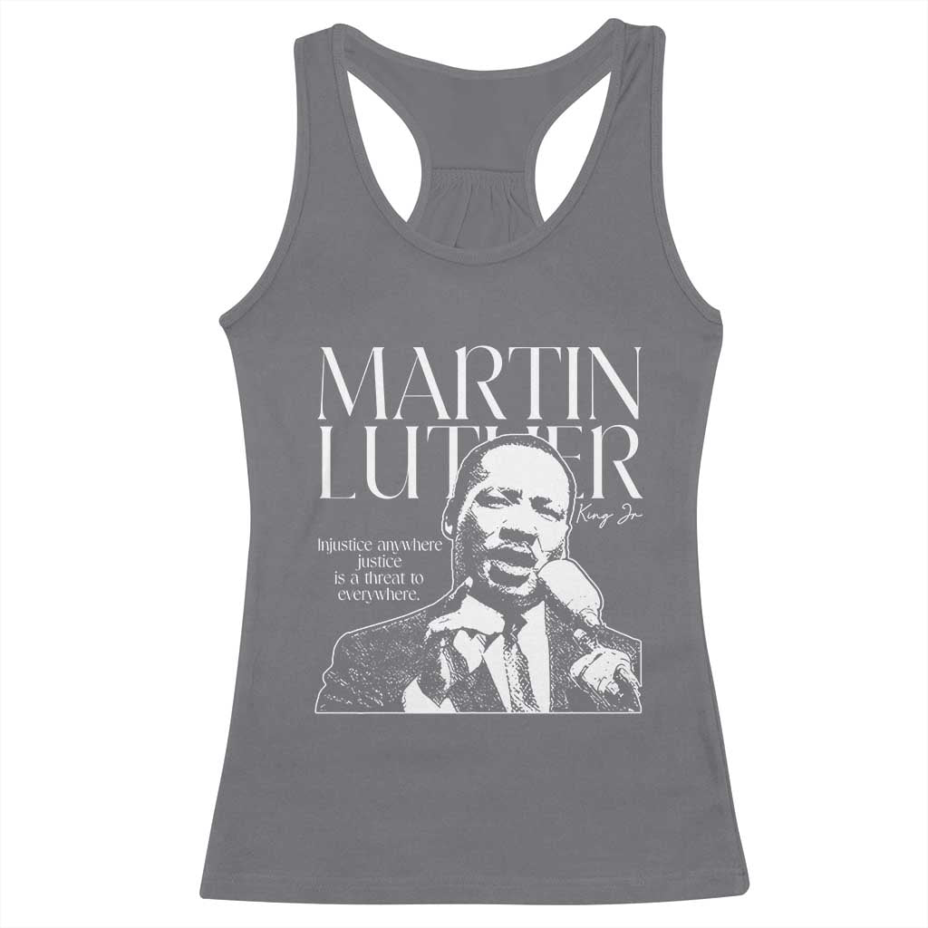 Martin Luther King Jr. Racerback Tank Top MLK Day Black History Month Inspirational Quote TS10 Charcoal Print Your Wear