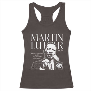 Martin Luther King Jr. Racerback Tank Top MLK Day Black History Month Inspirational Quote TS10 Dark Chocolate Print Your Wear