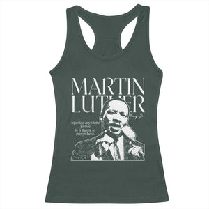 Martin Luther King Jr. Racerback Tank Top MLK Day Black History Month Inspirational Quote TS10 Dark Forest Green Print Your Wear