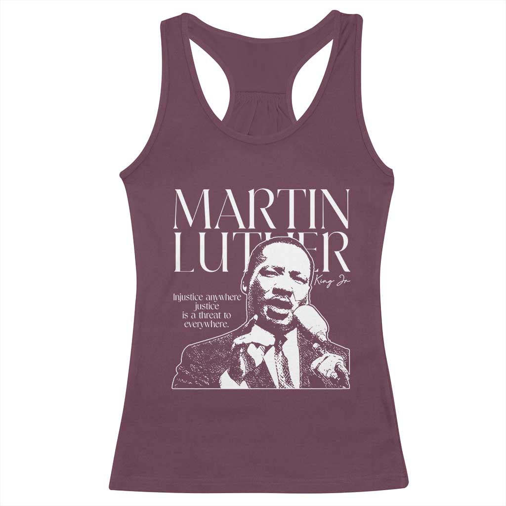 Martin Luther King Jr. Racerback Tank Top MLK Day Black History Month Inspirational Quote TS10 Maroon Print Your Wear