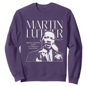 Martin Luther King Jr. Sweatshirt MLK Day Black History Month Inspirational Quote TS10 Purple Print Your Wear