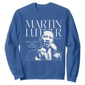 Martin Luther King Jr. Sweatshirt MLK Day Black History Month Inspirational Quote TS10 Royal Blue Print Your Wear