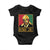 Martin Luther King Baby Onesie Retro MLK Day TS10 Black Print Your Wear