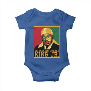 Martin Luther King Baby Onesie Retro MLK Day TS10 Royal Blue Print Your Wear