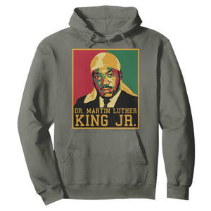 Martin Luther King Hoodie Retro MLK Day TS10 Military Green Print Your Wear