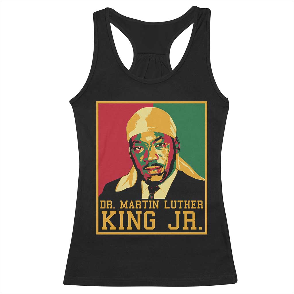 Martin Luther King Racerback Tank Top Retro MLK Day TS10 Black Print Your Wear