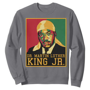 Martin Luther King Sweatshirt Retro MLK Day TS10 Charcoal Print Your Wear