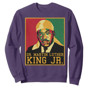Martin Luther King Sweatshirt Retro MLK Day TS10 Purple Print Your Wear
