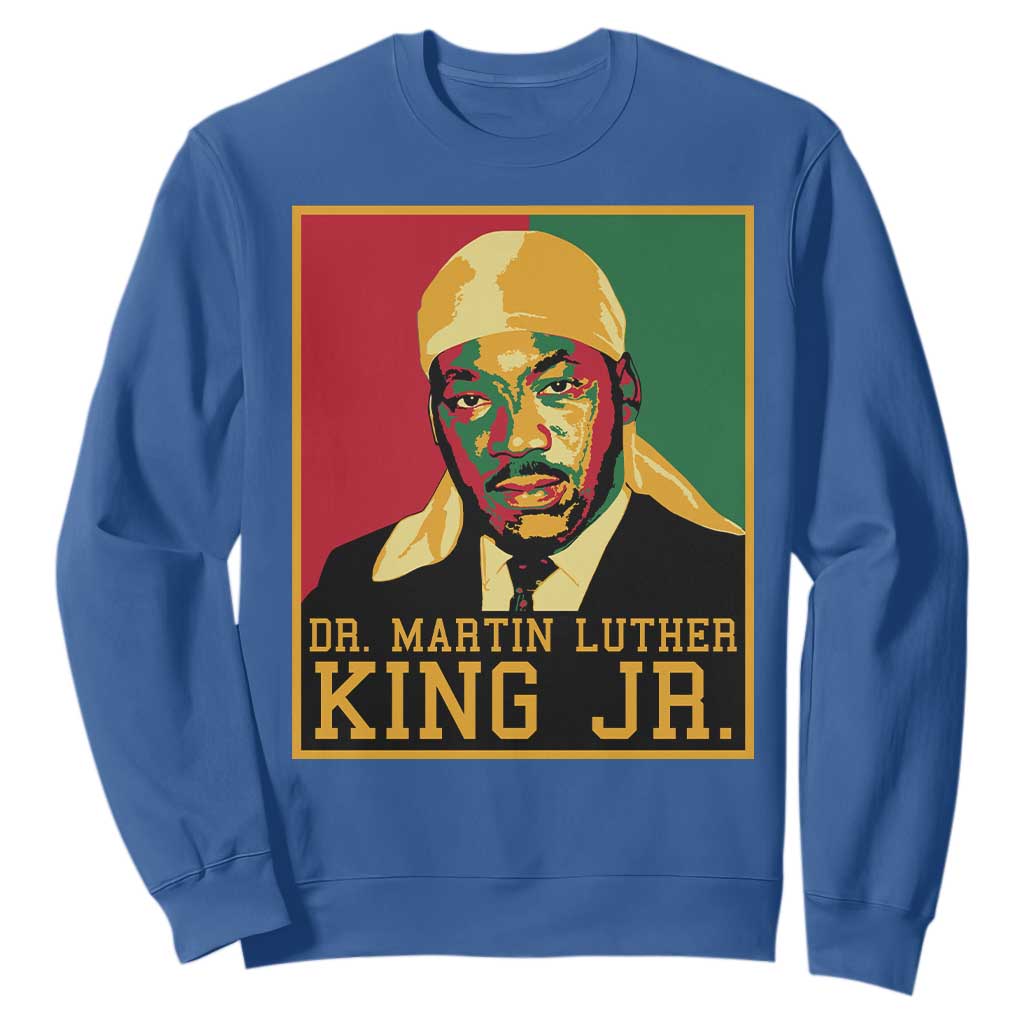 Martin Luther King Sweatshirt Retro MLK Day TS10 Royal Blue Print Your Wear