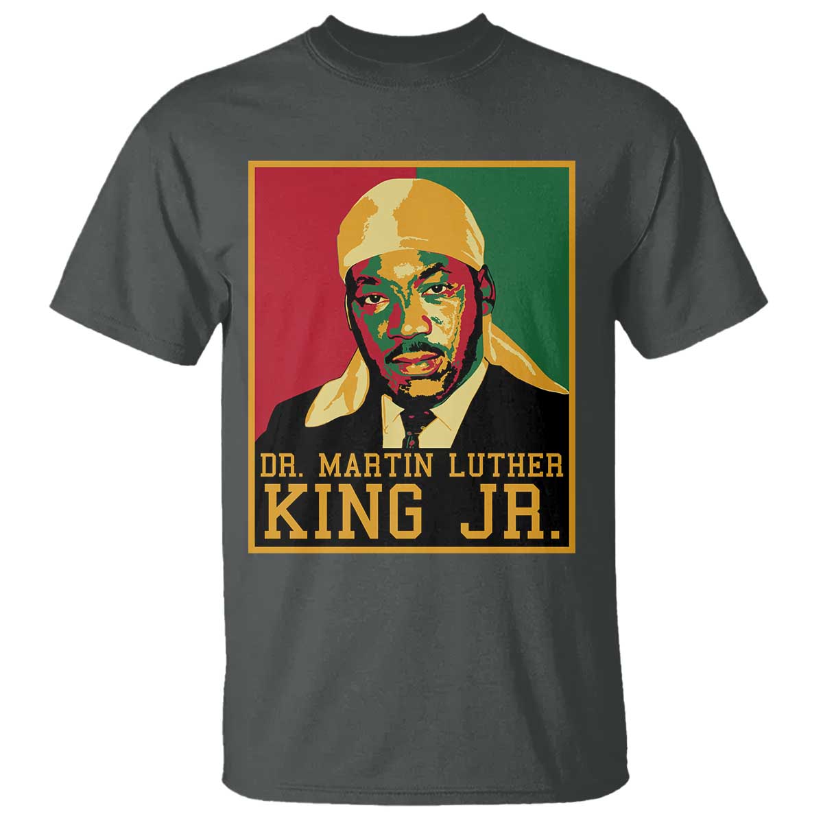 Martin Luther King T Shirt Retro MLK Day TS10 Dark Heather Print Your Wear